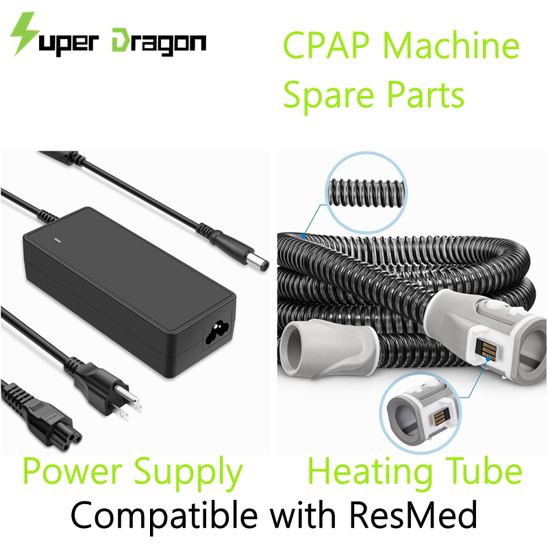 DC 24V3.75A 90W CPAP Power Supply Cord & Heating Tube Compatible With ResMed Airsense 10