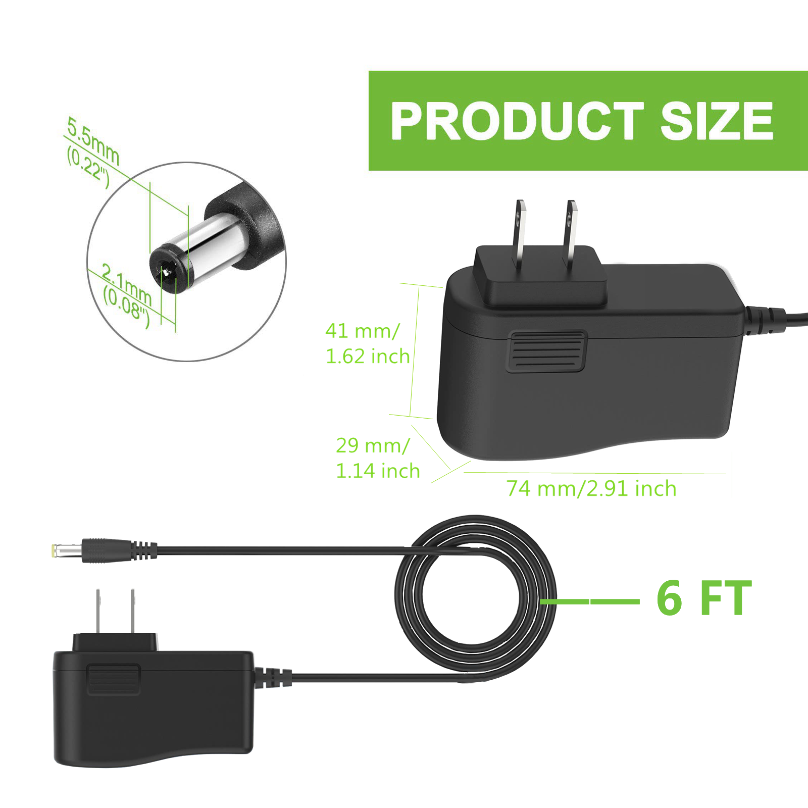 6V 500mA 1000mA AC To DC Power Adapter For Blood Pressure Monitor Replacement DC 6V 1A Power Cord Supply