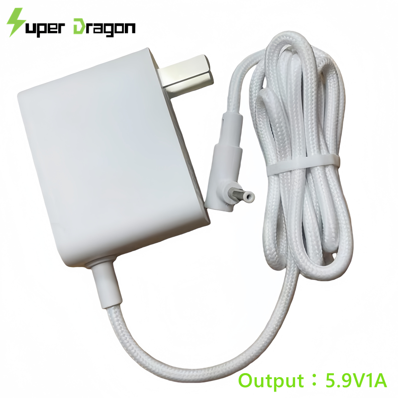 Full Power 5.9V1A 6V1.2A 5V2A xiaomi Pet Feeder/ nuskin beauty device Charger Cord OEM, Cat Birds Automatic Feeder AC DC Power Adapter Custom
